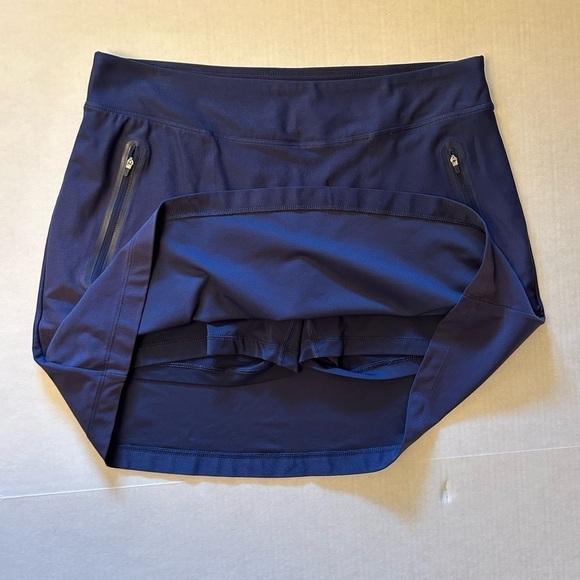 Nike Dri Fit Golf Tour Performance Navy Blue Skirt Skort Sz-L. B5 - Picture 6 of 10